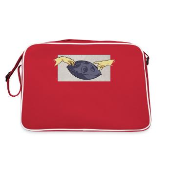 Handpan Drums Cool Handpan Player - Sac Retro - rouge/blanc - Dos