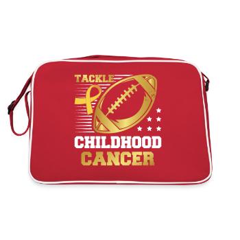 Tackle Childhood Cancer - Retro Bag - red/white - Back