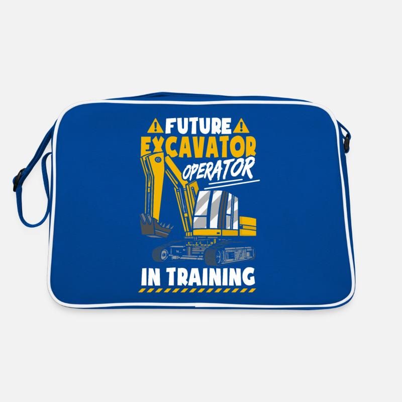 Future Excavator Operator Retro Bag