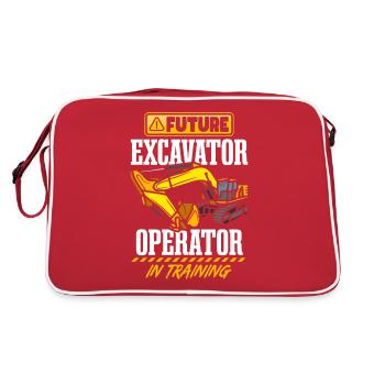Futur opérateur de pelle - Sac Retro - rouge/blanc - Dos