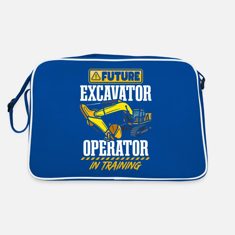 Future Excavator Operator Retro Bag