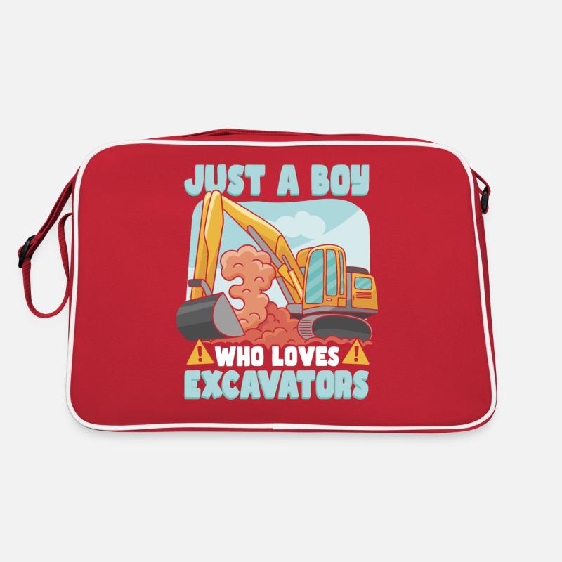 Pelle pour tout-petits de véhicule de construction Sac Retro
