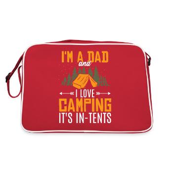 Dad Jokes Funny Father's Day - Retro Bag - red/white - Back