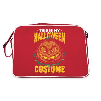 Pumpkin Halloween Costume - Retro Bag - red/white - Back