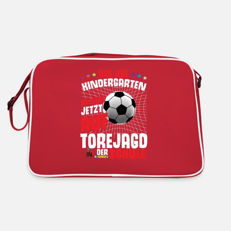 Fußball Einschulung 1. Klasse Retro Tasche