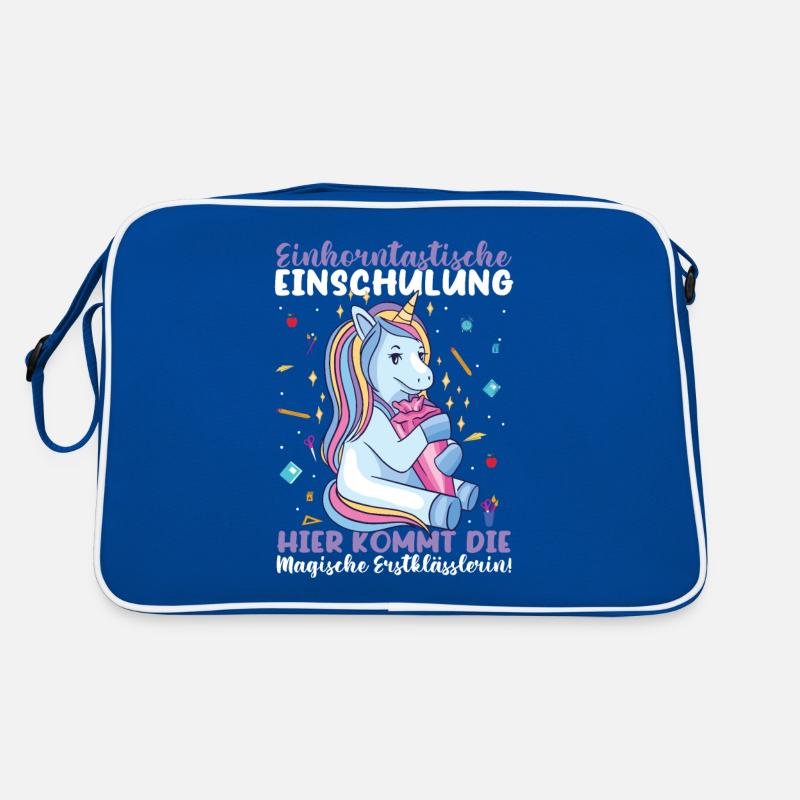 Erstklässlerin Einschulung Mädchen Kindergarten Retro Tasche