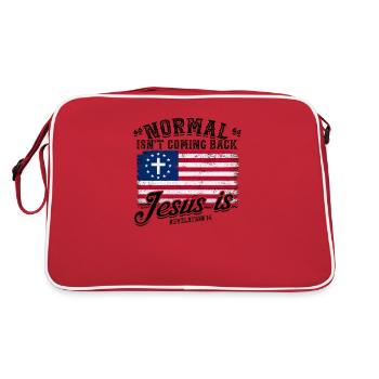 La normale ne revient pas Jésus est - La foi - Sac Retro - rouge/blanc - Dos