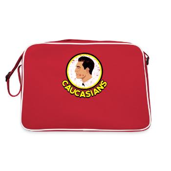 Caucasians - Ethnic Identity - Retro Bag - red/white - Back