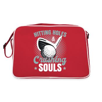 Drôle de golfeur Golf Golf - Sac Retro - rouge/blanc - Dos