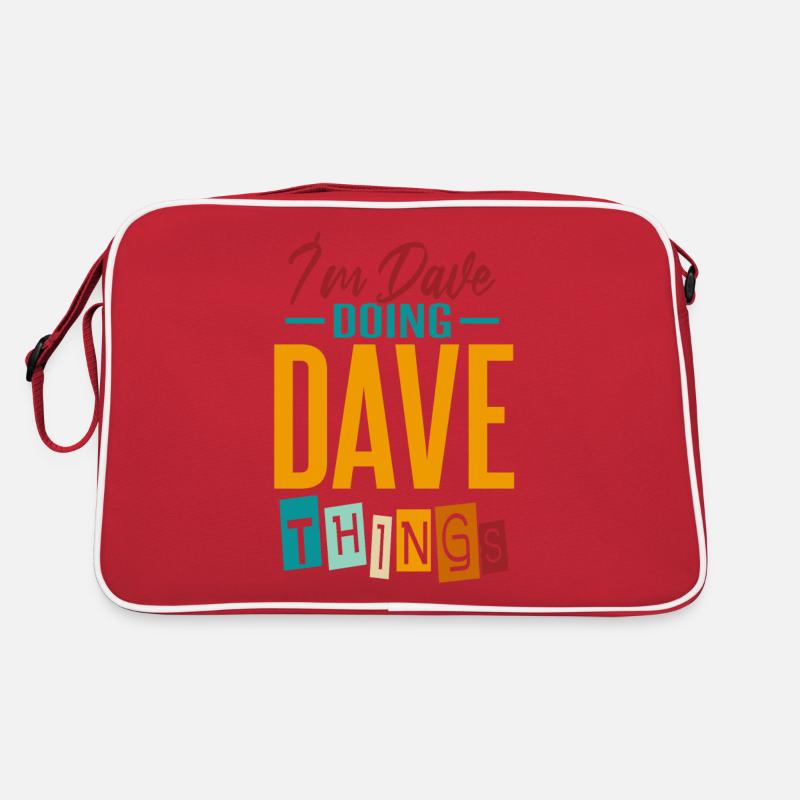 Ich bin Dave und mache Dave-Dinge Retro Tasche