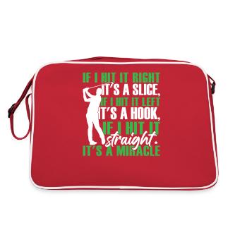 Funny Love Golf - Retro Bag - red/white - Back