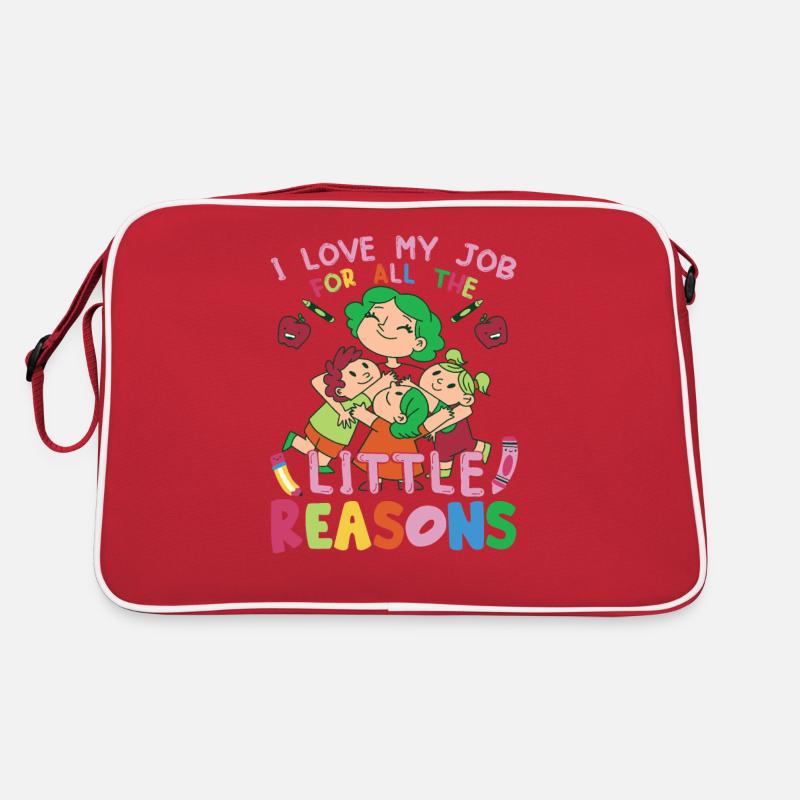 Lehrerassistentin, Kindergärtnerin, Erzieherin Retro Tasche