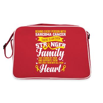 Sarcoma Support - Retro Bag - red/white - Back