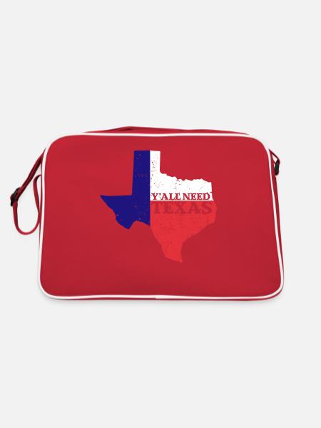 Vous avez tous besoin du Texas - Sac Retro - rouge/blanc - Dos