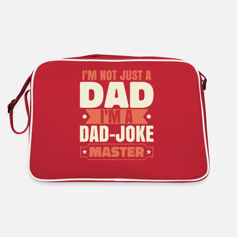 Papa Joke Master Lustiger Vatertag Retro Tasche