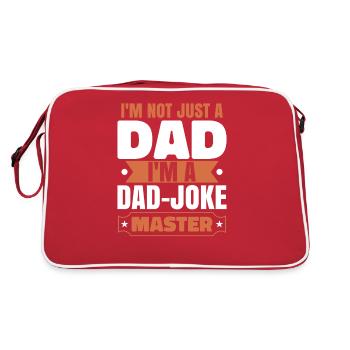 Dad Joke Master - Retro Bag - red/white - Back