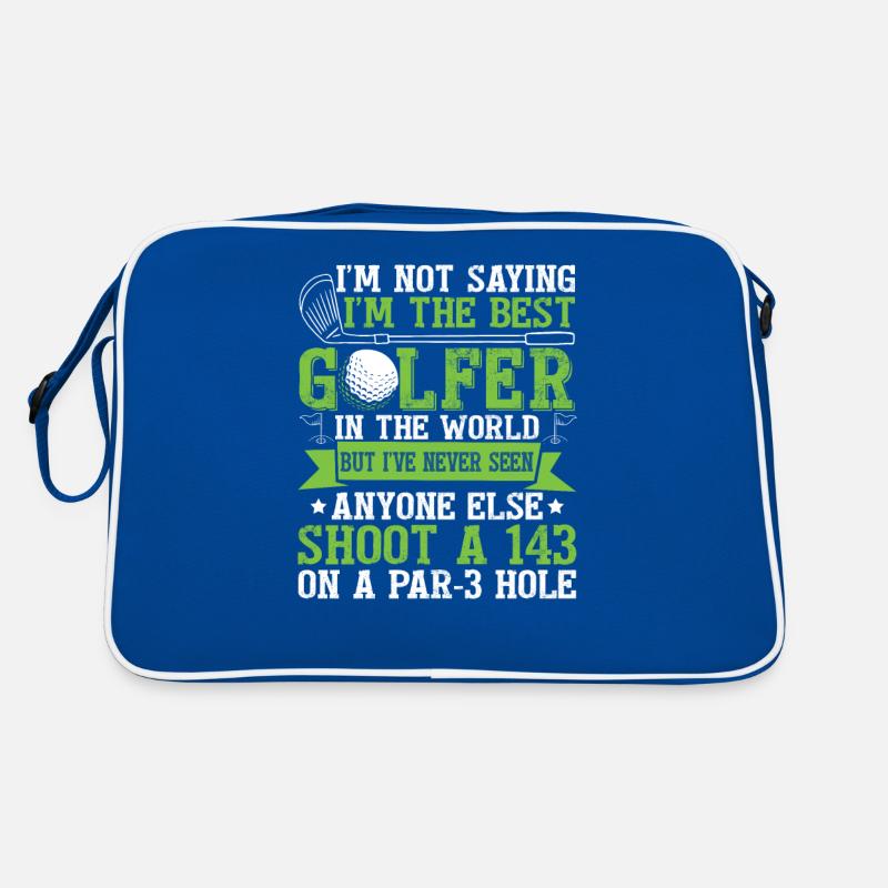 Ich bin der beste Golfer Retro Tasche