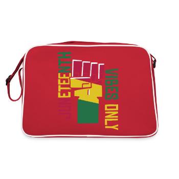 Juneteenth Vibes uniquement - Sac Retro - rouge/blanc - Dos
