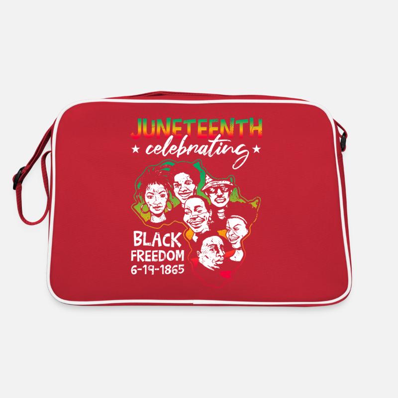 Wir feiern Juneteenth Retro Tasche