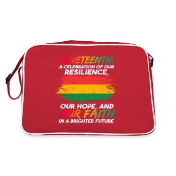 Juneteenth Célébration de la Journée de la liberté - Sac Retro - rouge/blanc - Dos