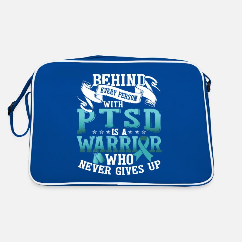 PTSD Warrior | Posttraumatic Stress Disorder Retro Bag