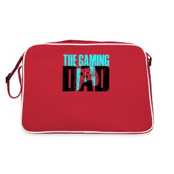 THE GAMING DAD - Familie - Retro Tasche - Rot/Weiß - Hinten
