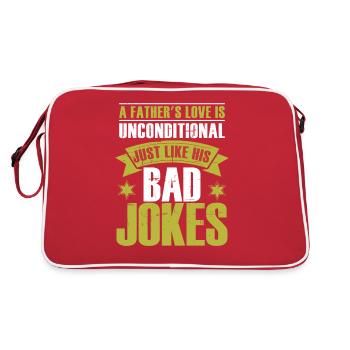 Die Liebe des Vaters - Retro Tasche - Rot/Weiß - Hinten