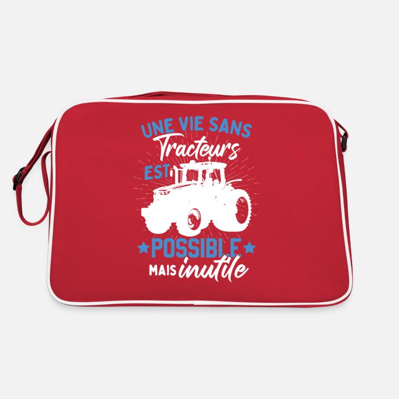 Une Vie Sans Tracteurs Dicton Sac Retro