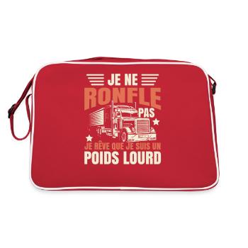 Poids Lourd - Sac Retro - rouge/blanc - Dos