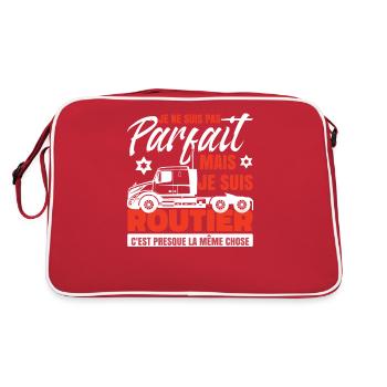 Je Suis Routier - Sac Retro - rouge/blanc - Dos