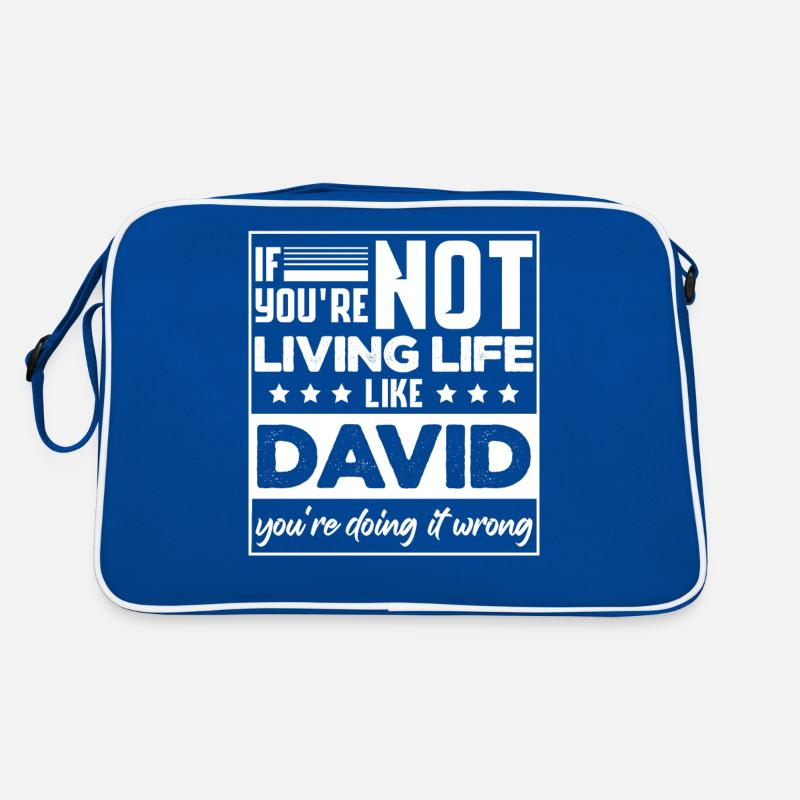 Funny David Birthday Joke Sarcasm Retro Bag