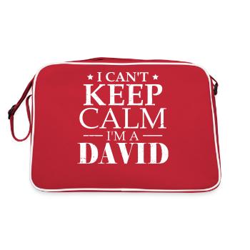 Drôle Dave David Sarcasme Humour - Sac Retro - rouge/blanc - Dos