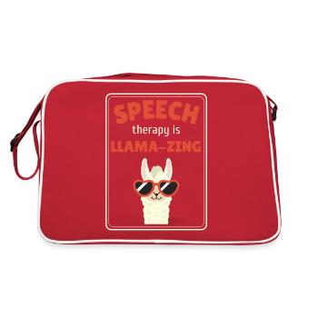 Orthophonie Lama Orthophonie - Sac Retro - rouge/blanc - Dos
