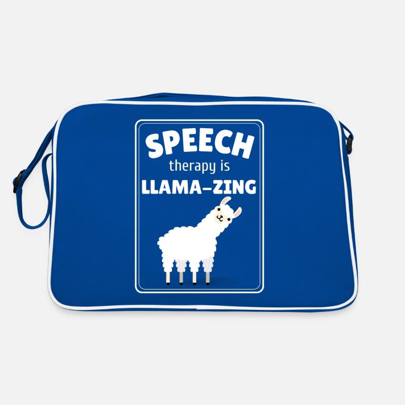 SLP Logopädie Lama Sprachpathologie Retro Tasche