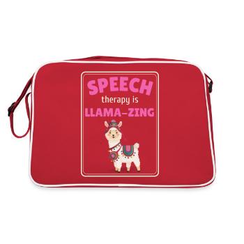 Orthophonie Lama Orthophonie - Sac Retro - rouge/blanc - Dos