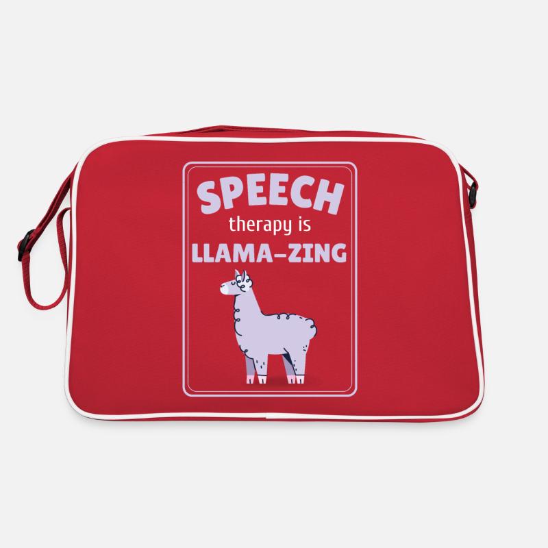 Logopädie ist Llamazing SLP Retro Tasche