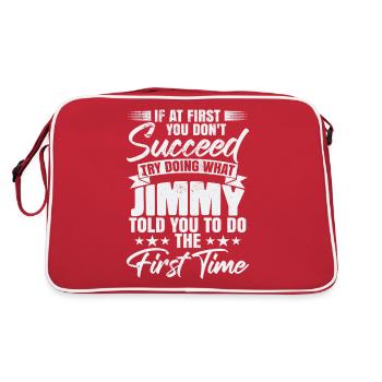 Jimmy Humor Name - Retro Bag - red/white - Back