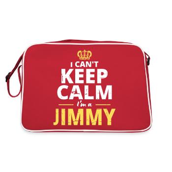 I Cant Keep Calm Im A Jimmy - Retro Bag - red/white - Back