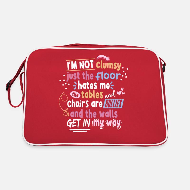 I'm Not Clumsy Saying Women Retro Bag
