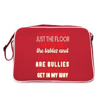 Drôle de citation maladroite - Sac Retro - rouge/blanc - Dos