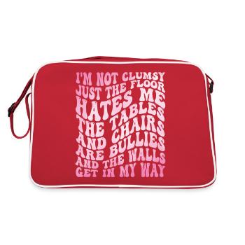 Femmes Citation maladroite - Sac Retro - rouge/blanc - Dos