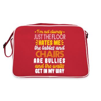 Je ne suis pas maladroit - Sac Retro - rouge/blanc - Dos