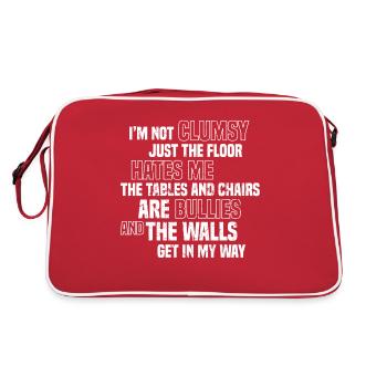 Je ne suis pas maladroit - Sac Retro - rouge/blanc - Dos