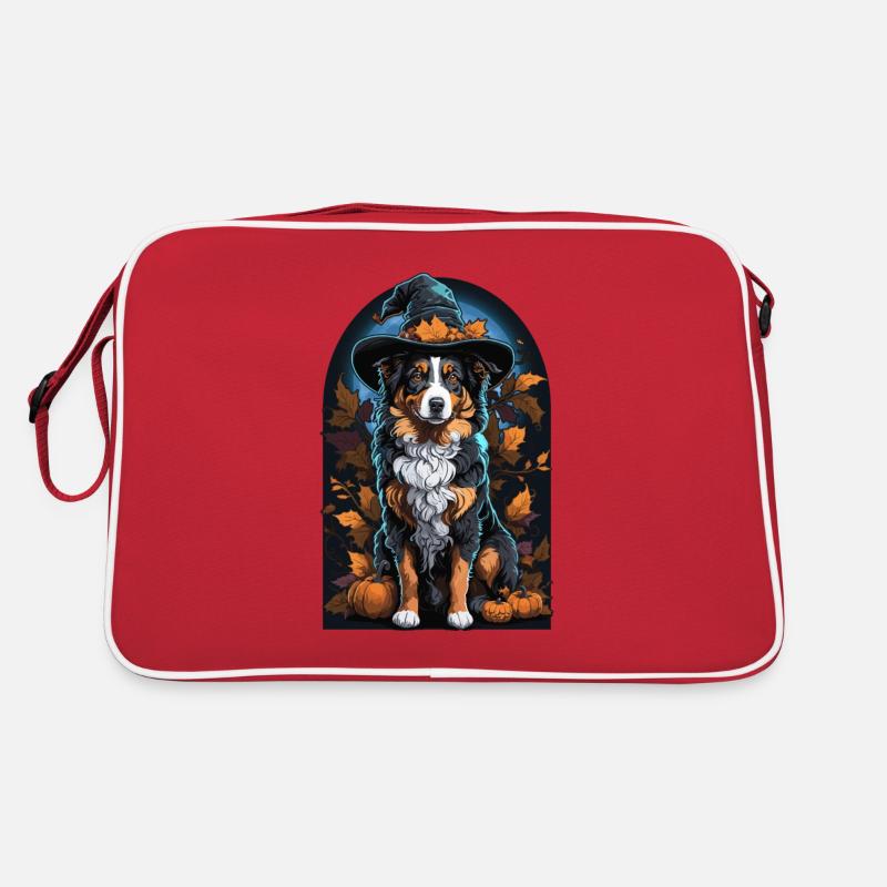 Australian Shepherd Hexe Halloween Aussie Retro Tasche