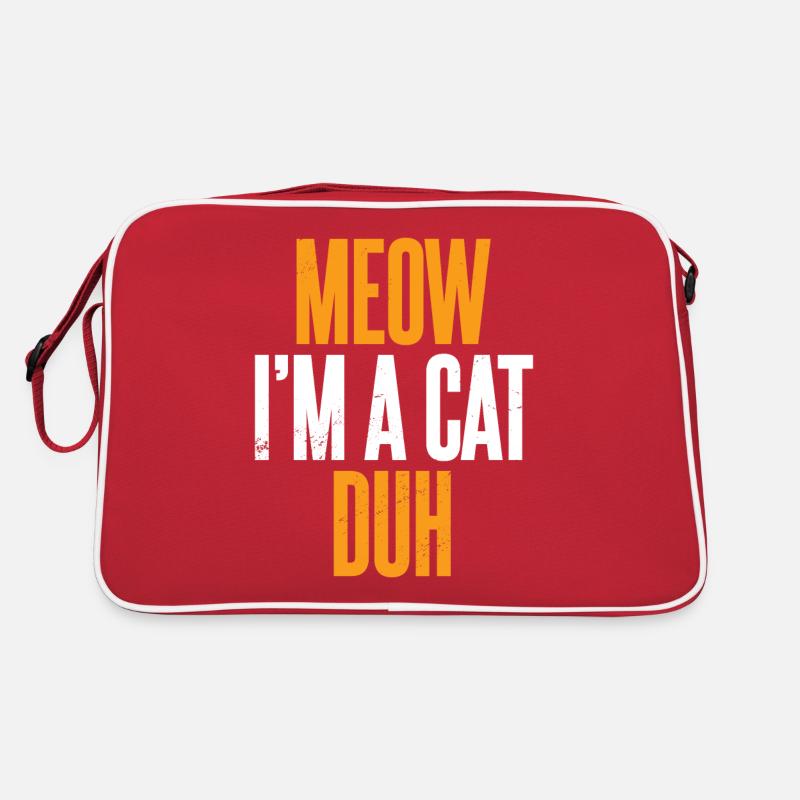 Meow I'm A Cat Duh Retro Bag