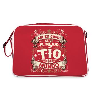 This is what the best guy in the world looks like - Retro Bag - red/white - Back