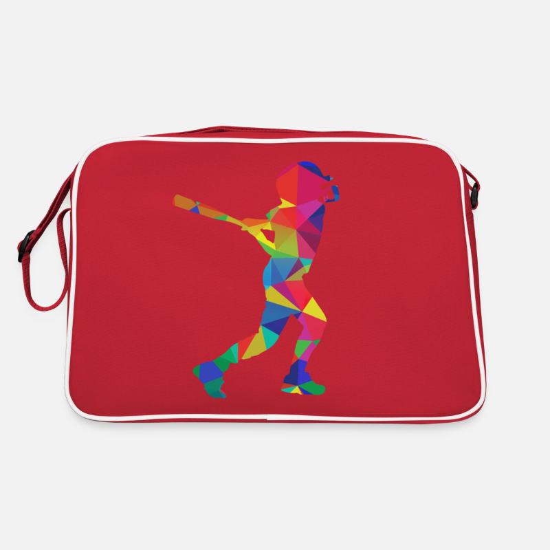 Baseball buntes Trikot Retro Tasche