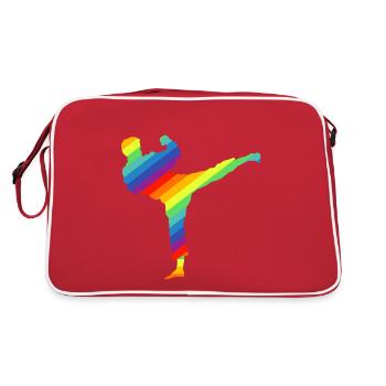 Karate, Judo, Taekwondo - Retro Bag - red/white - Back