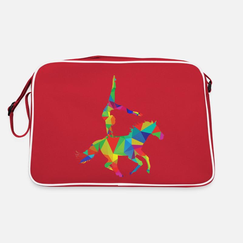 Voltigieren - Retro Tasche - Rot/Weiß