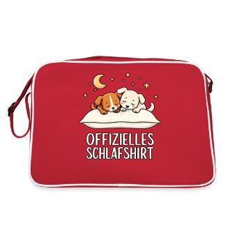 Official Sleep Shirt Dog Dog Couple - Retro Bag - red/white - Back